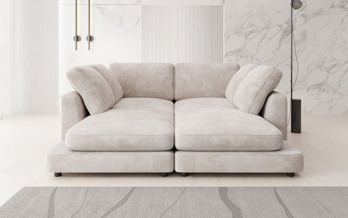 Designer lounge sofa Thalessa in Corduroy