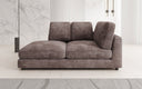 Chaise Longue/Canapé Designer Thalessa en Côtelé