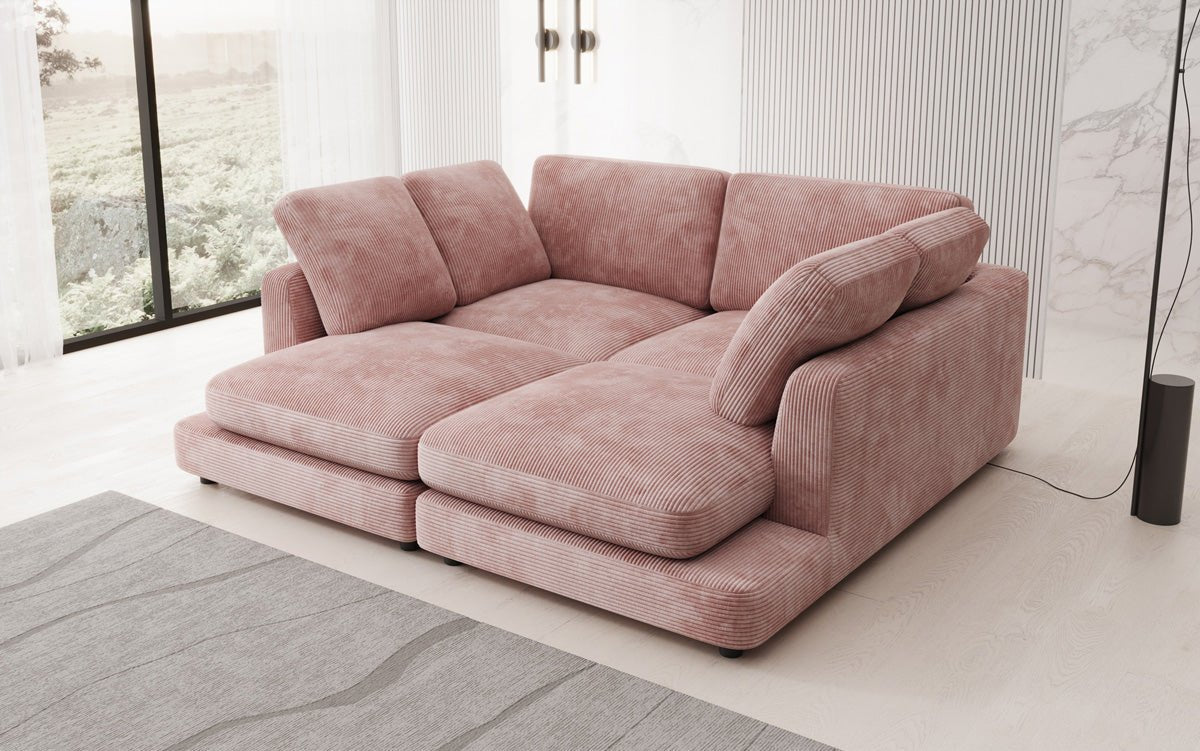 Designer lounge sofa Thalessa in Corduroy