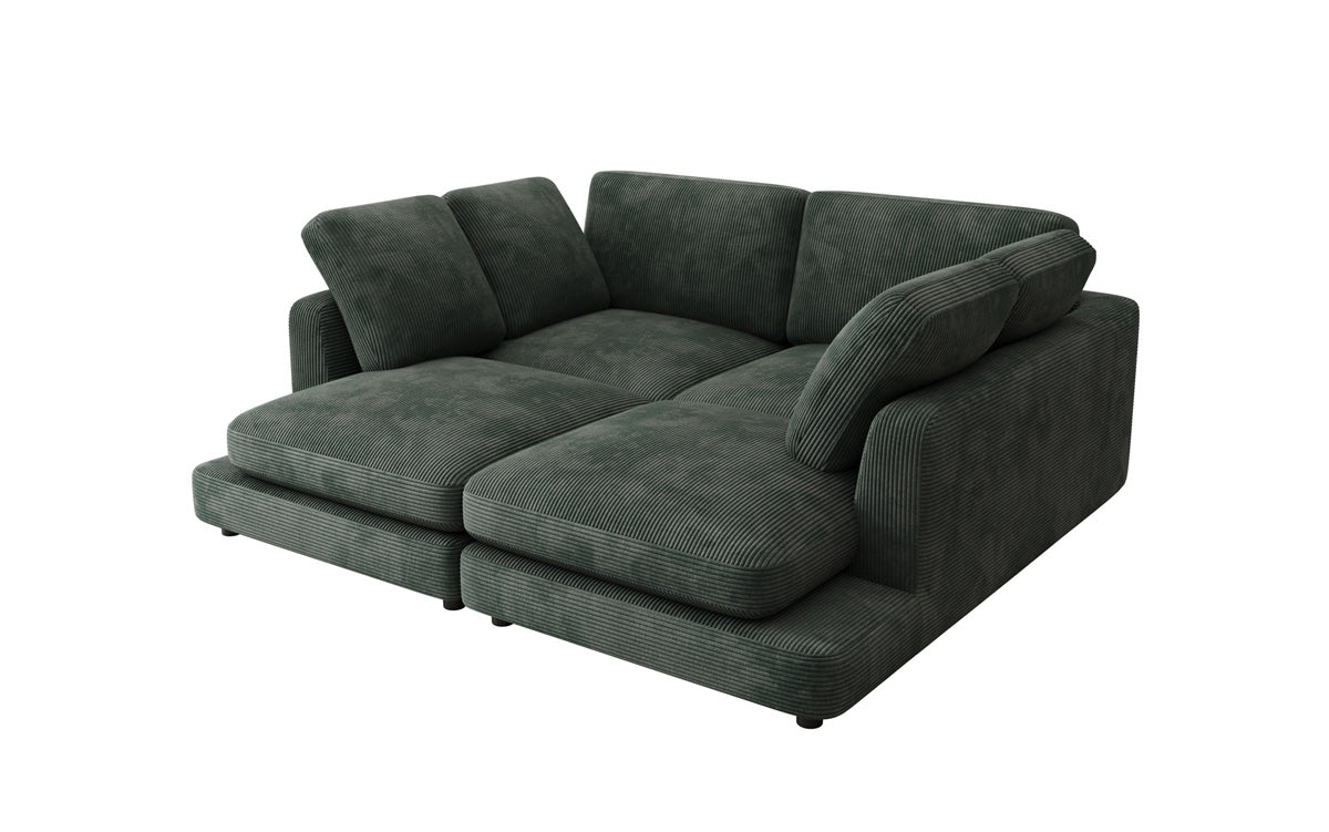 Designer lounge sofa Thalessa in Corduroy