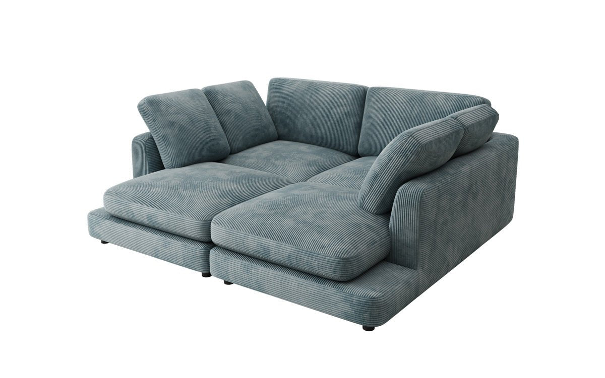 Designer lounge sofa Thalessa in Corduroy