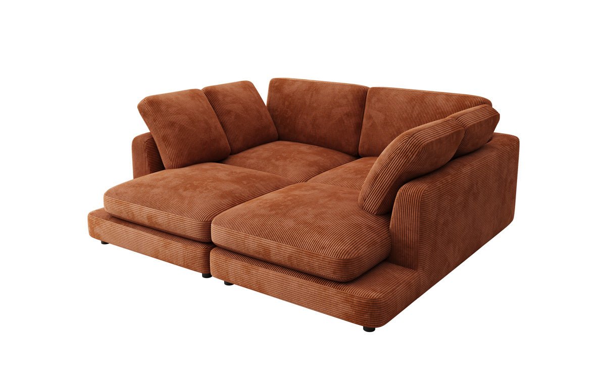 Designer lounge sofa Thalessa in Corduroy