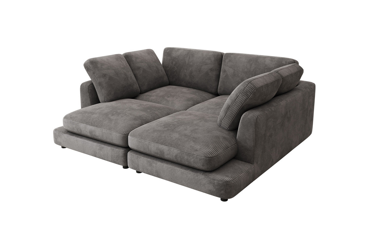 Designer lounge sofa Thalessa in Corduroy