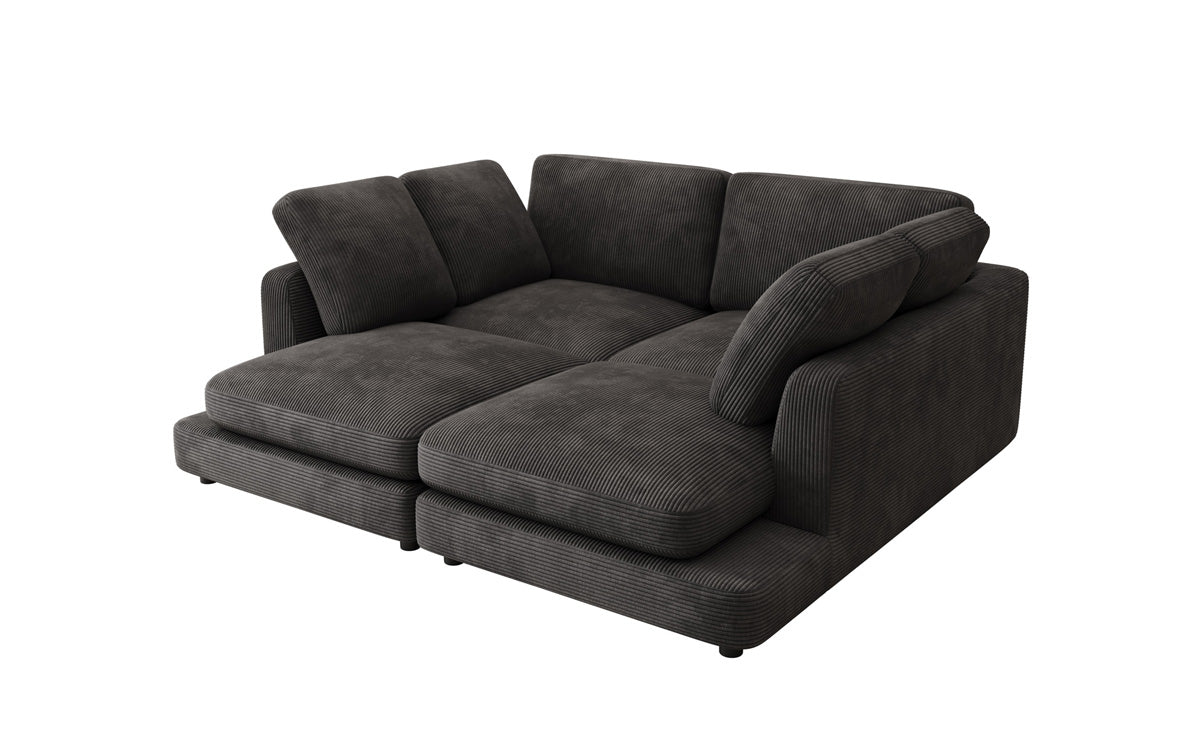 Designer lounge sofa Thalessa in Corduroy