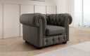 Ensemble de canapés Chesterfield Royal 3+2+1 en cuir véritable