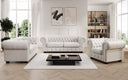 Canapé Chesterfield 2 places Royal en cuir véritable