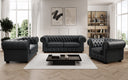 Canapé Chesterfield 2 places Royal en cuir véritable