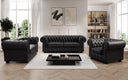 Canapé Chesterfield 2 places Royal en cuir véritable