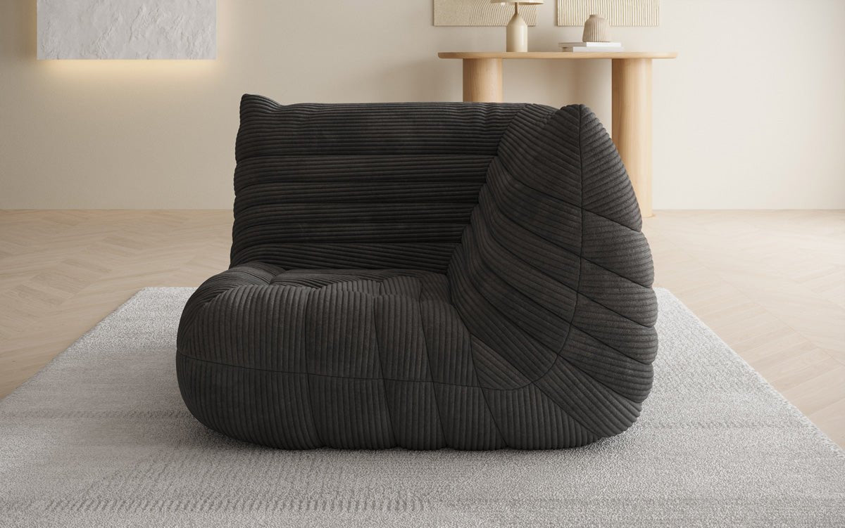 Designer Eckmodul Sofa-Sessel Calmo in Cord