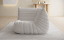 Designer Eckmodul Sofa Armchair Calmo in Teddy Bouclé