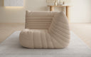 Designer Eckmodul Sofa Armchair Calmo in Teddy Bouclé