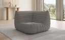 Designer Eckmodul Sofa Armchair Calmo in Teddy Bouclé