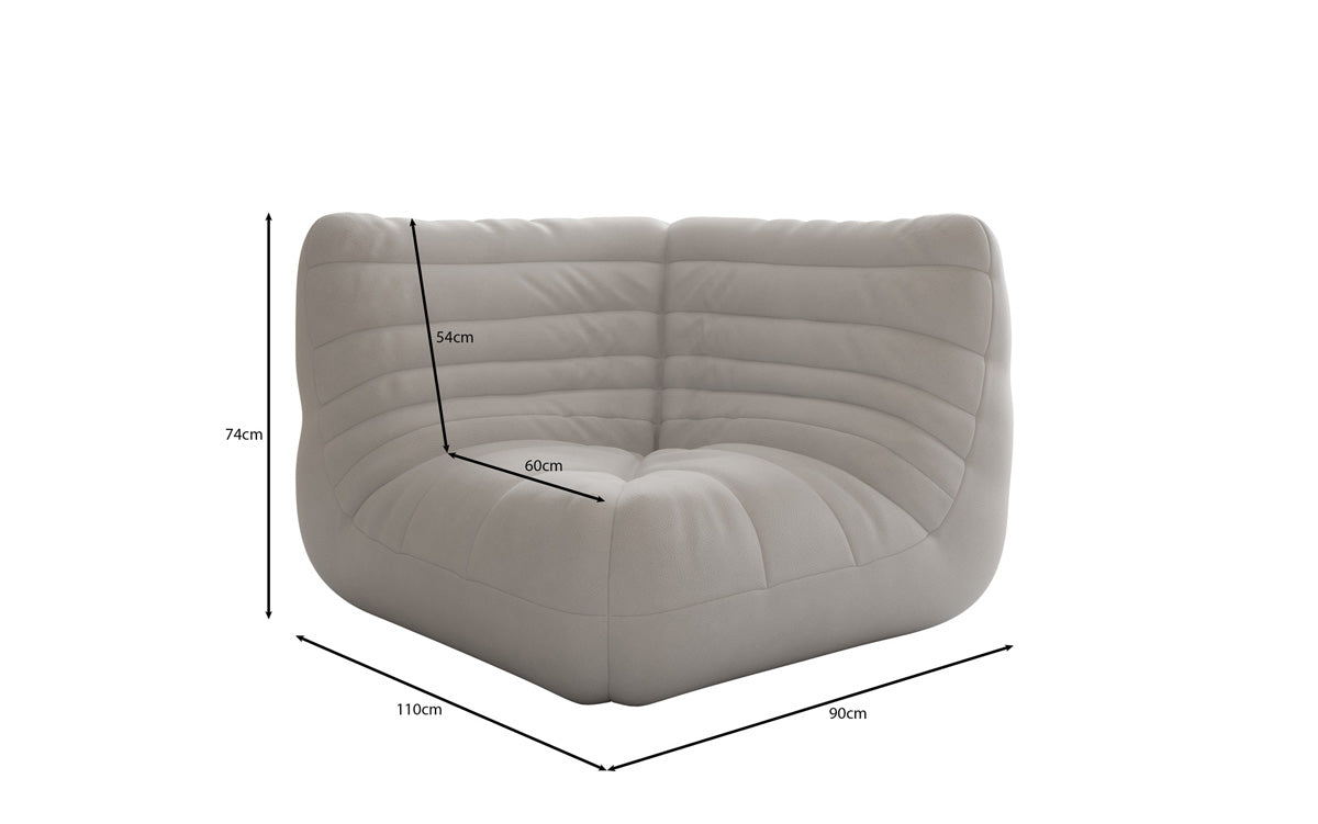 Designer Eckmodul Sofa-Sessel Calmo