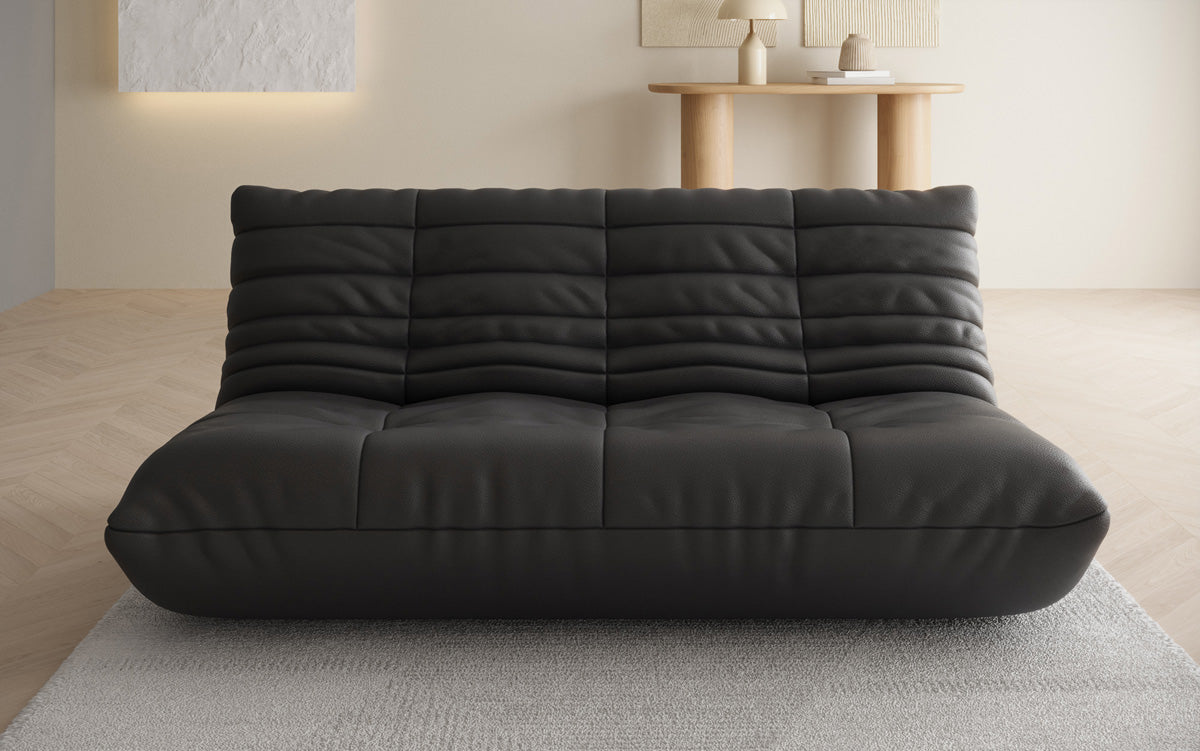 Designer 3 Sitzer Sofa Calmo in Echtleder