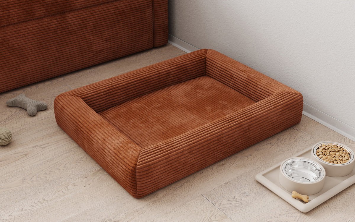 Dog bed Cordino 80 × 60 cm in Corduroy