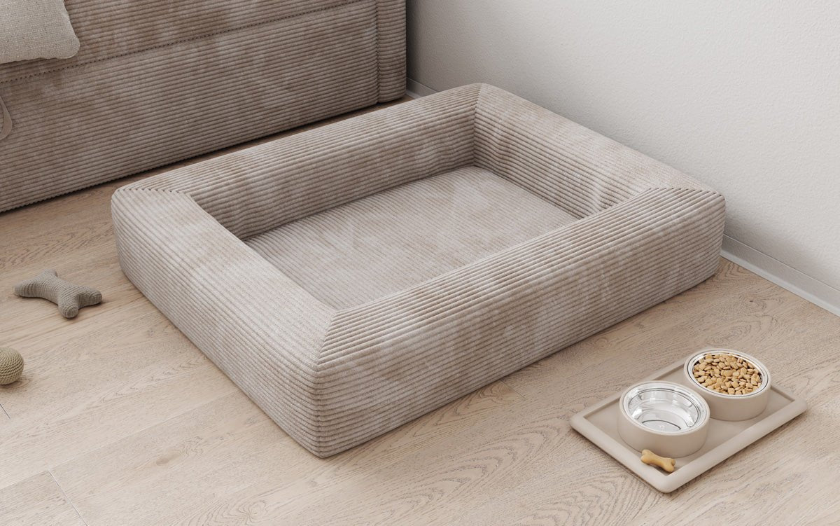 Dog bed Cordino 80 × 100 cm in Corduroy