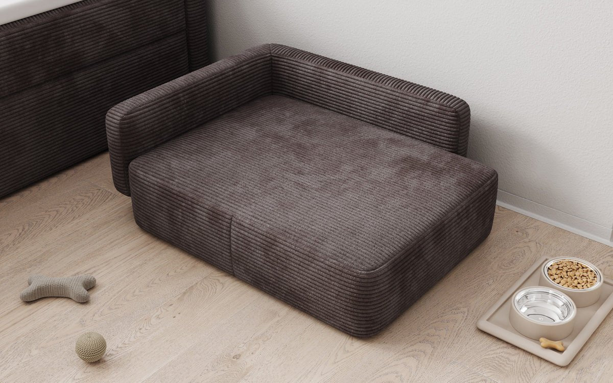 Dog bed BelloCouch 80 × 60 cm in Corduroy