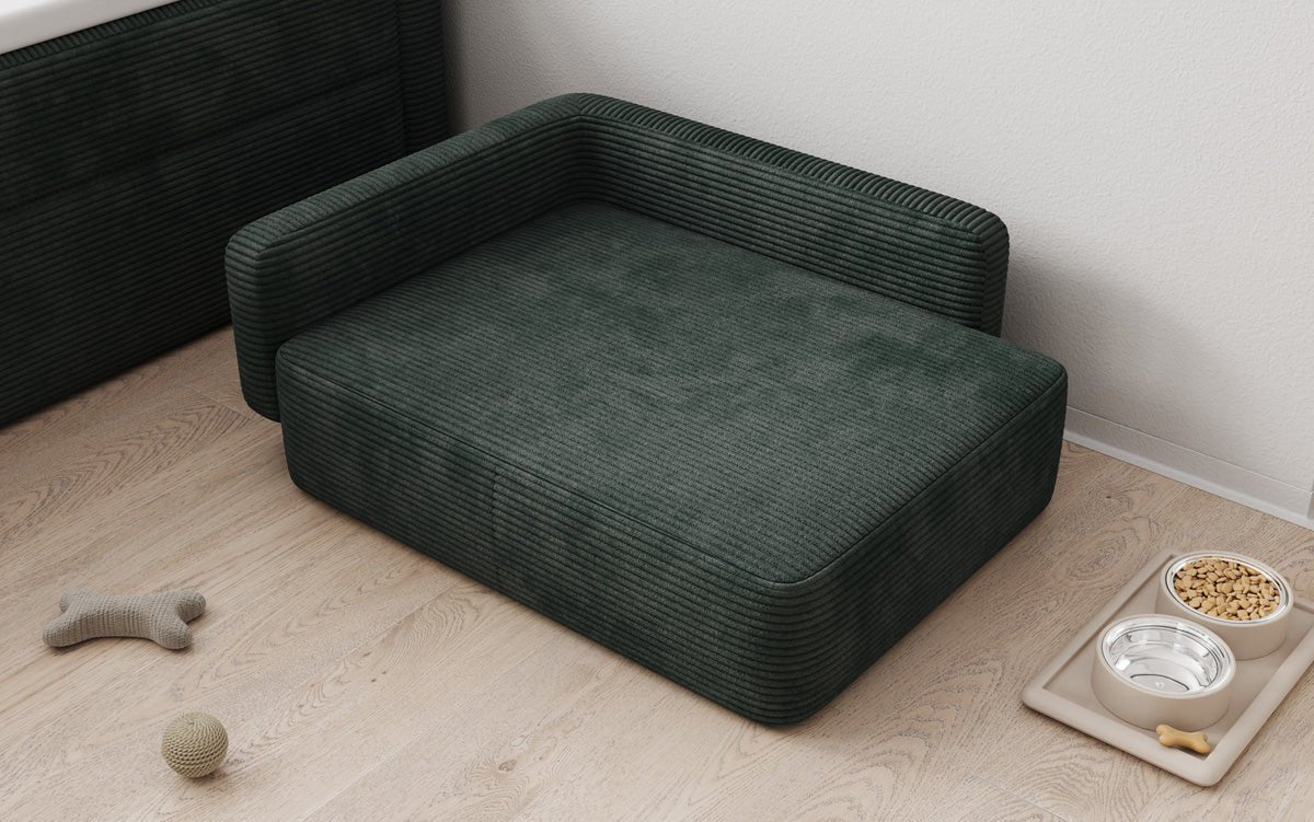Dog bed BelloCouch 80 × 60 cm in Corduroy