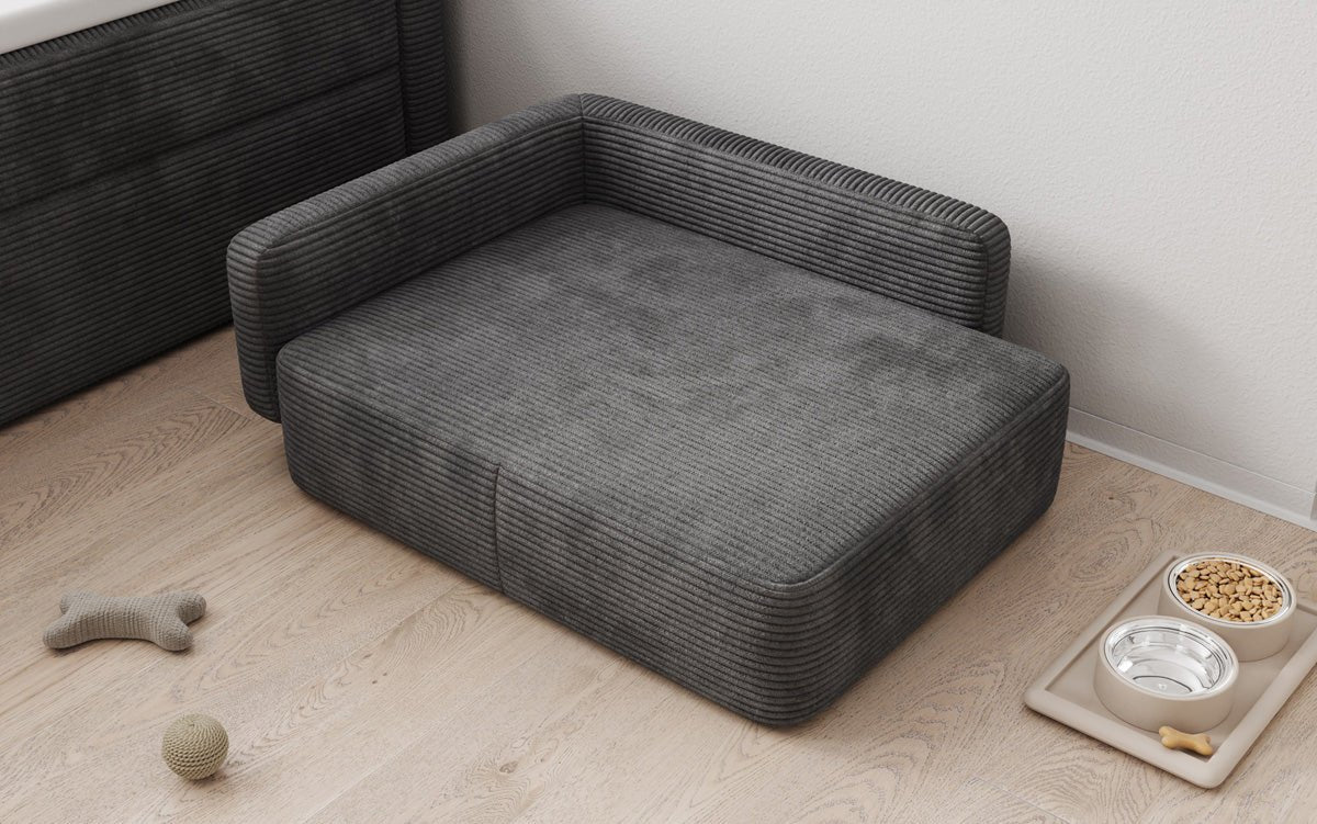 Dog bed BelloCouch 80 × 60 cm in Corduroy