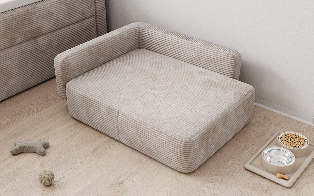 Dog bed BelloCouch 80 × 60 cm in Corduroy