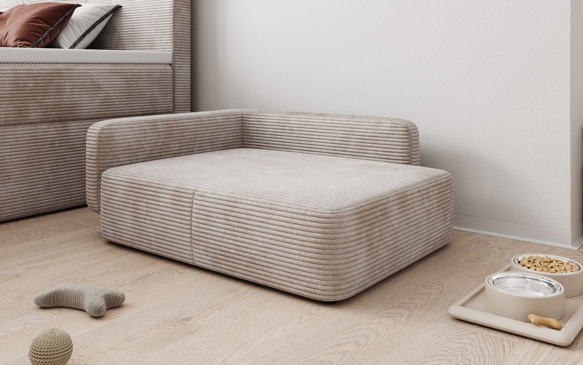 Dog bed BelloCouch 80 × 60 cm in Corduroy
