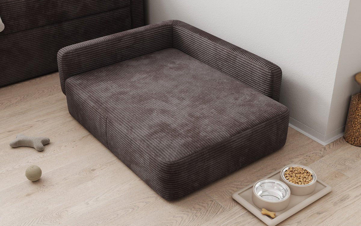 Lit pour chien BelloCouch 80 × 100 cm en Côtelé