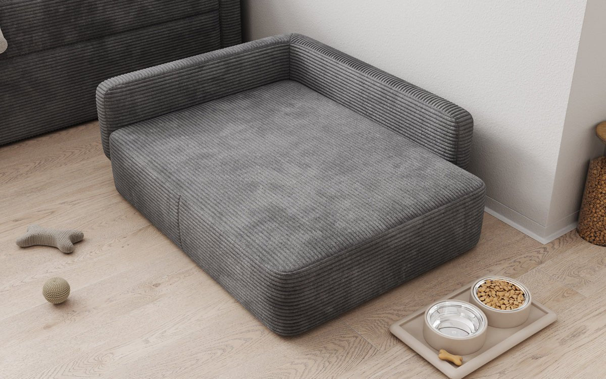 Lit pour chien BelloCouch 80 × 100 cm en Côtelé