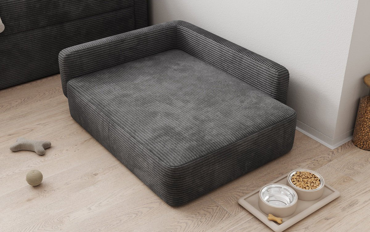 Lit pour chien BelloCouch 80 × 100 cm en Côtelé