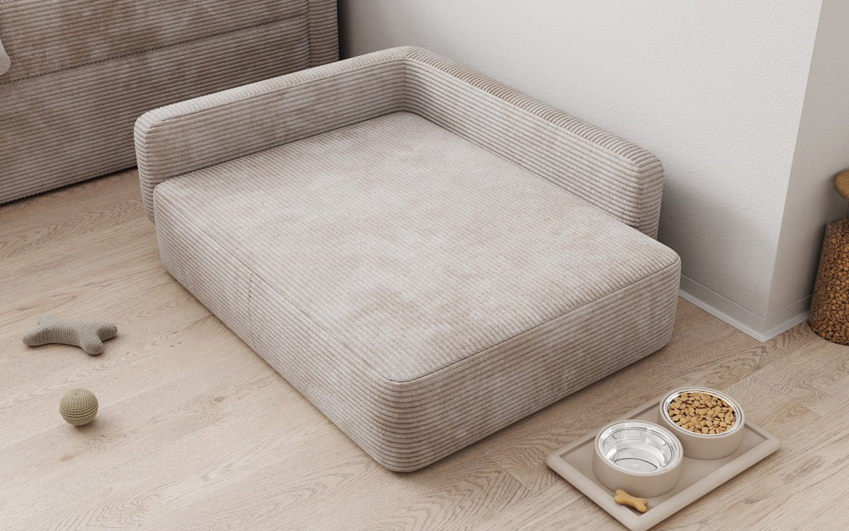 Lit pour chien BelloCouch 80 × 100 cm en Côtelé