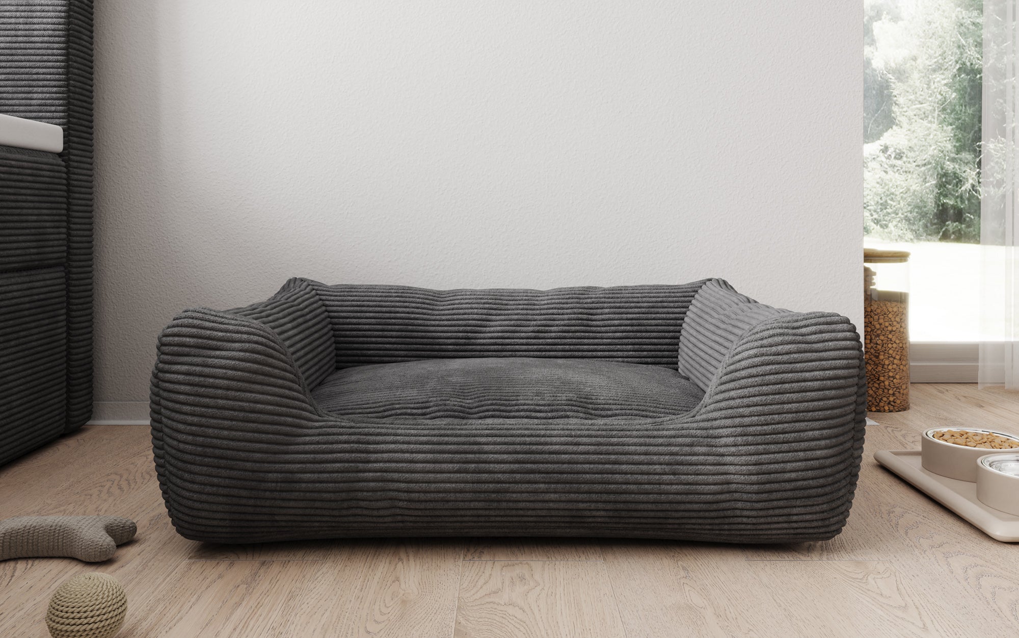 Lit pour chien Cosmo 60 × 80 cm en Côtelé
