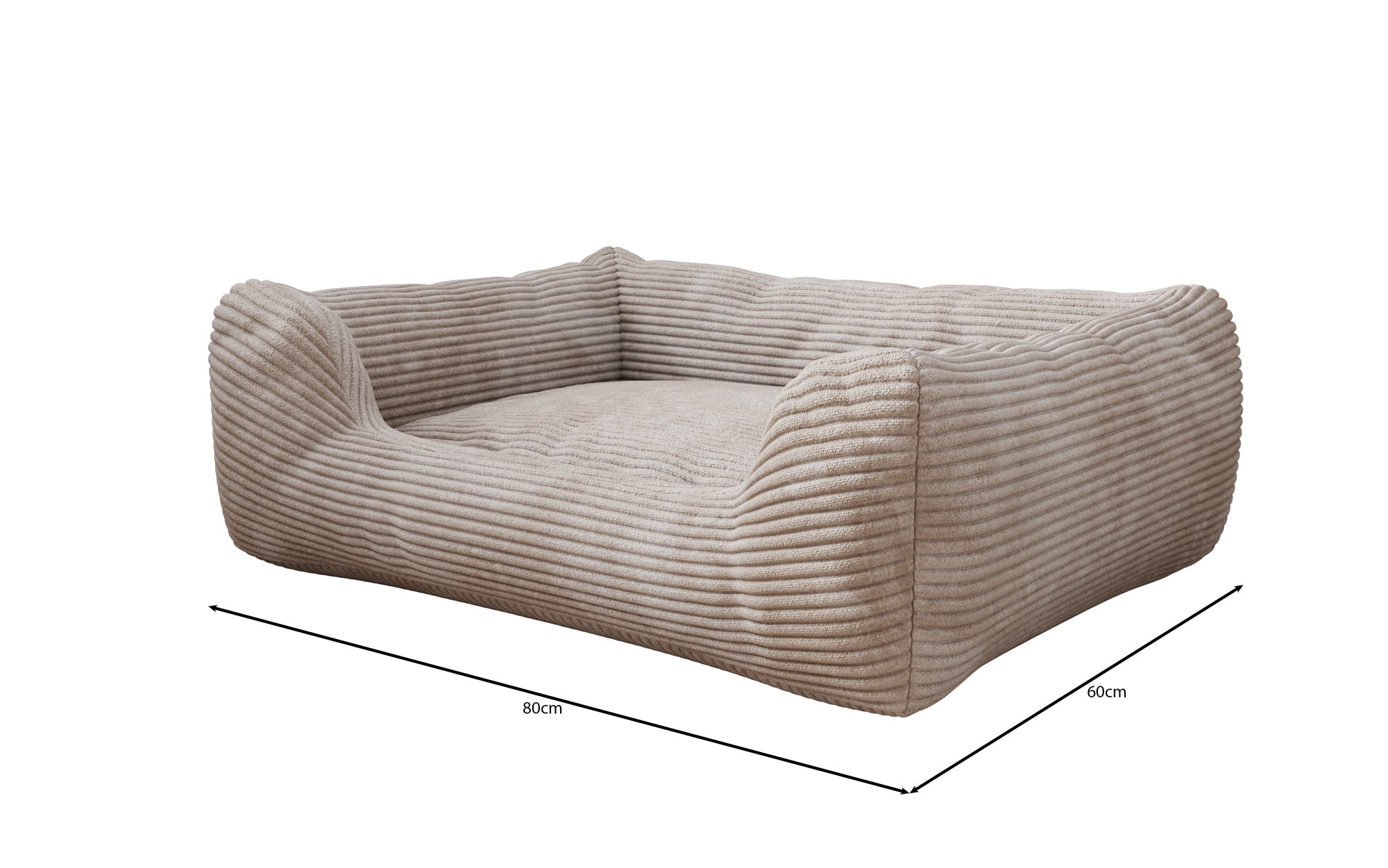 Lit pour chien Cosmo 60 × 80 cm en Côtelé