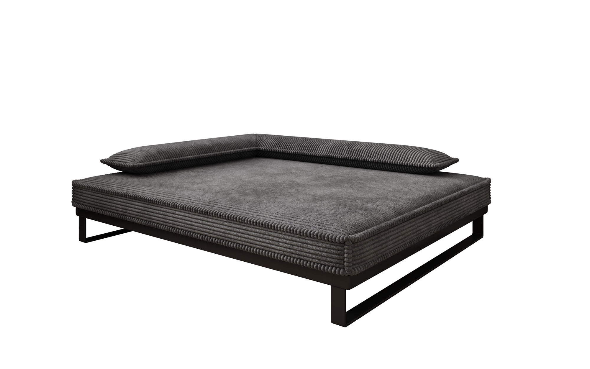 Hundebett Milo – 100x120 cm mit Cordbezug & Metallrahmen