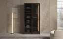 Moduro Luno – Designer Wardrobe with Glass Front and LED Interior Lighting