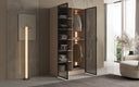 Moduro Luno – Designer Wardrobe with Glass Front and LED Interior Lighting