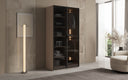Moduro Luno – Designer Wardrobe with Glass Front and LED Interior Lighting