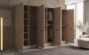 Moduro Faro – Three-Module Designer Wardrobe with Textured MDF Front