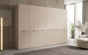 Moduro Faro – Three-Module Designer Wardrobe with Textured MDF Front