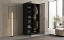 Moduro Luno – Designer Wardrobe with Glass Front and LED Interior Lighting