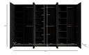 Moduro Faro – Three-Module Designer Wardrobe with Textured MDF Front