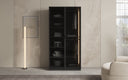 Moduro Luno – Designer Wardrobe with Glass Front and LED Interior Lighting