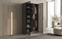 Moduro Luno – Designer Wardrobe with Glass Front and LED Interior Lighting