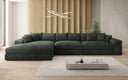 Designer-Ecksofa Bernardo Maxi mat breeder Ottomane aus Cord