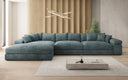 Designer-Ecksofa Bernardo Maxi mat breeder Ottomane aus Cord