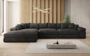 Designer-Ecksofa Bernardo Maxi mat breeder Ottomane aus Cord