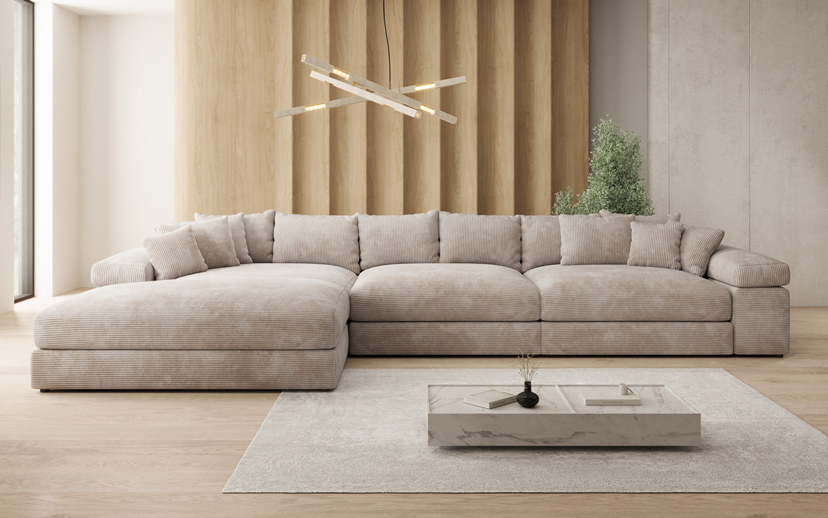 Designer Sofa Bernardo L Maxi mat breeder Ottomane a Cord