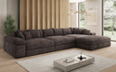 Designer-Ecksofa Bernardo Maxi mat breeder Ottomane aus Cord