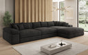 Designer-Ecksofa Bernardo Maxi mat breeder Ottomane aus Cord
