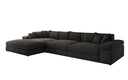 Designer-Ecksofa Bernardo Maxi mat breeder Ottomane aus Cord