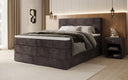 Lit boxspring Noren avec rangement en côtelé