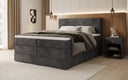 Lit boxspring Noren avec rangement en côtelé